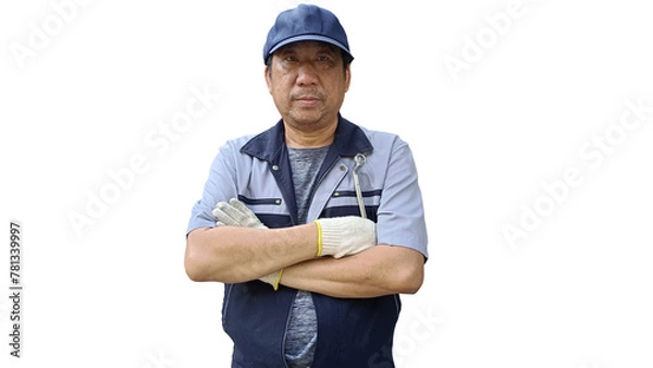 Obraz portrait of a worker