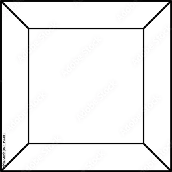 Obraz Set of square shapes. Elements for design