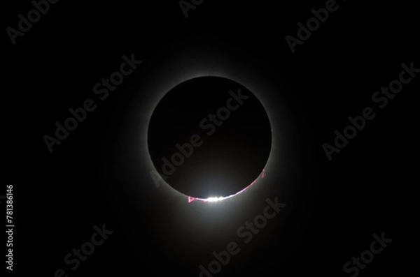 Fototapeta Solar Eclipse 2024 complete series