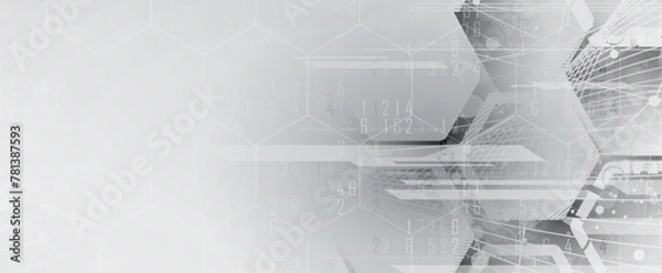 Obraz Abstract data background. Futuristic technology style. Elegant digital  background for business cyber presentations.