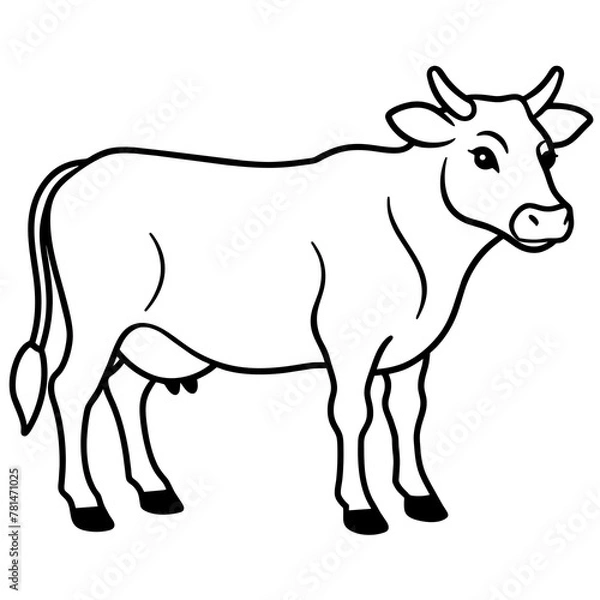 Fototapeta     cow vector illustration
