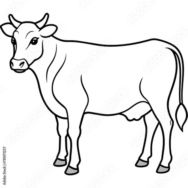 Fototapeta     cow vector illustration
