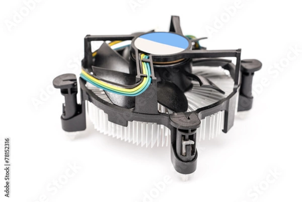 Obraz Computer CPU Heatsink And Cooler Isolated