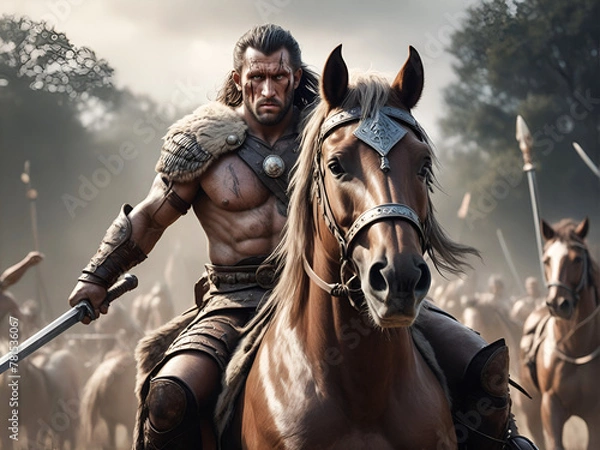 Obraz Warrior in a horse