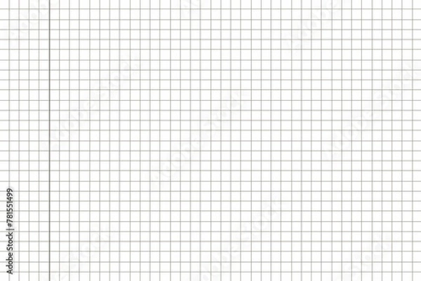 Fototapeta Mathematics Paper Background Graph Square Paper Texture Grid Square Graph Line Page Notebook
