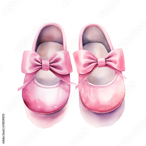 Obraz pink ballet shoes
