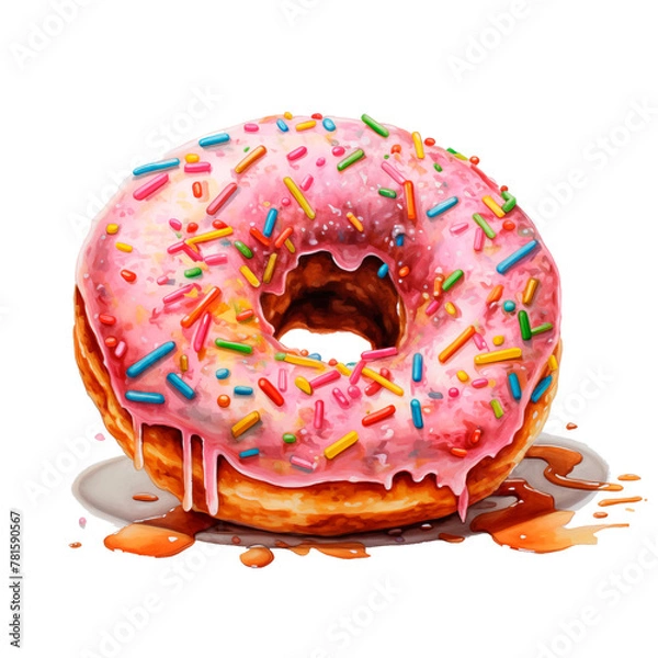 Obraz donut isolated on white