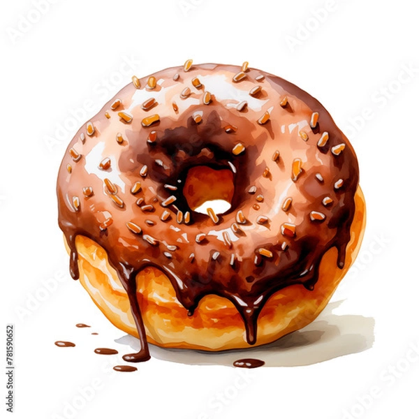 Obraz donut isolated on white