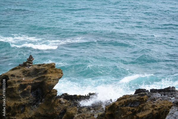 Obraz waves and rocks