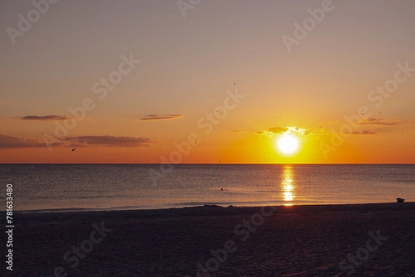 Obraz sunset on the beach