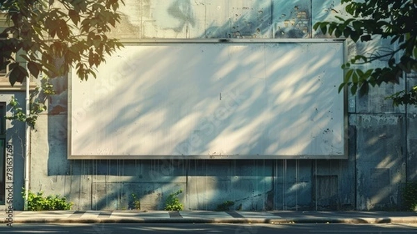 Fototapeta Large billboard on building side