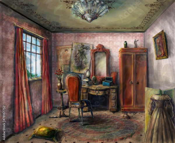 Fototapeta Theater dressing room