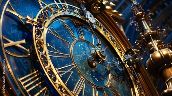 Fototapeta Clock and calendar generative ai