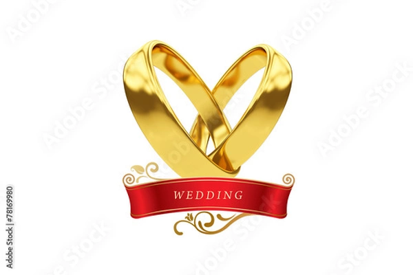 Fototapeta Стилизованный фон с кольцами