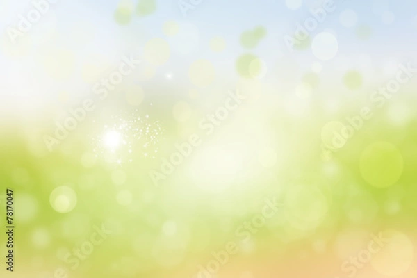 Obraz Abstract green background with bokeh effect