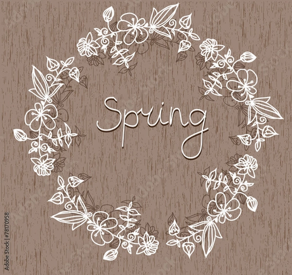 Obraz wreath of flowers