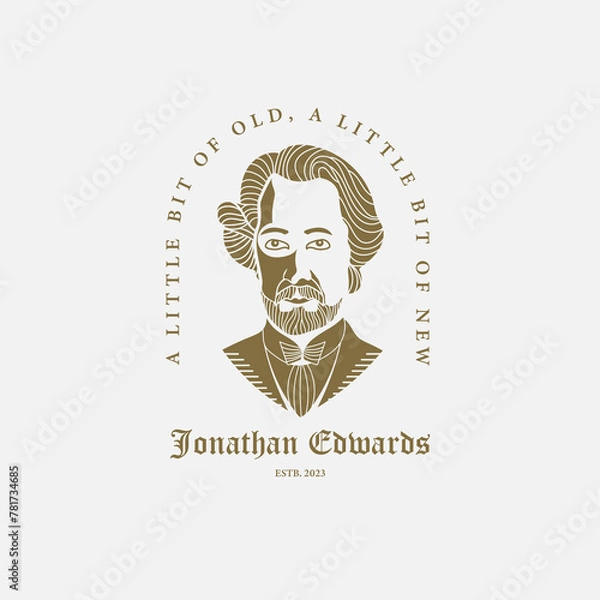 Fototapeta Jonathan Edwards Logo - Blend of Traditional and Modern Elements