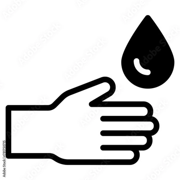Obraz Washing hands icon