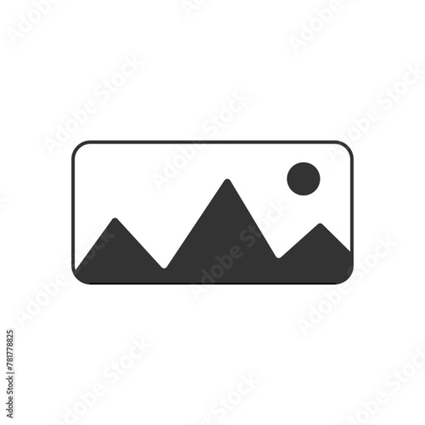 Fototapeta gallery icon vector, silhouette of an image, Photo album icon. Picture vector icon. photo gallery icon vector. Vector illustration. Eps file 259.