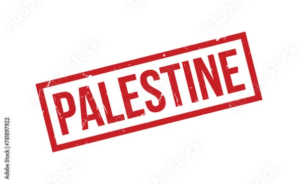Fototapeta Palestine Rubber Stamp Seal Vector