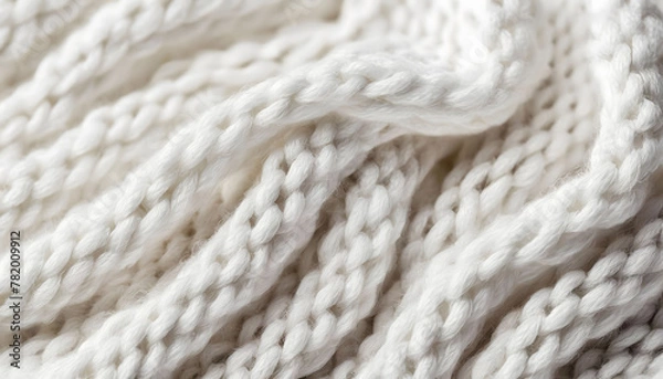 Fototapeta Textile Symphony: Artistic Close-Up of Woven Wool's Elegant Waves