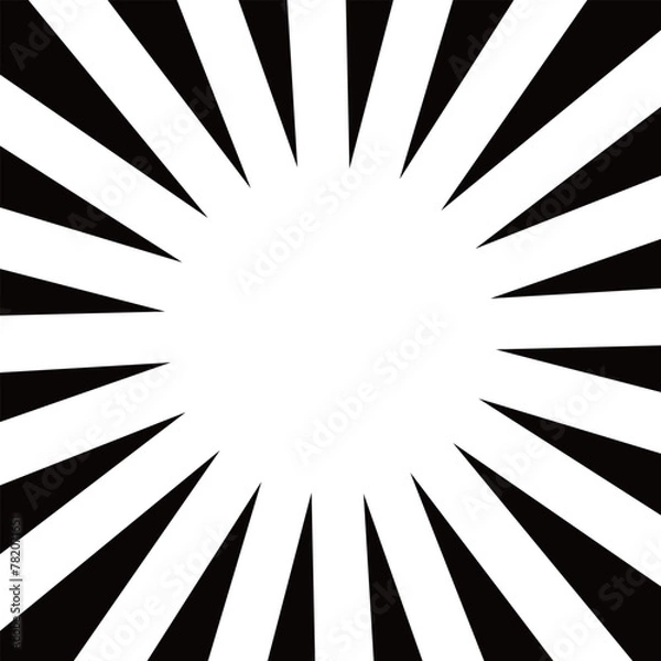 Fototapeta 正方形の黒色の集中線の素材