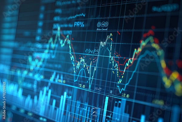 Obraz Analyzing Financial Charts