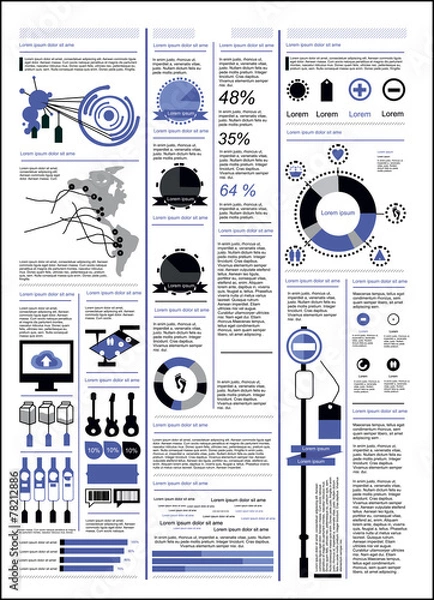 Fototapeta инфографика