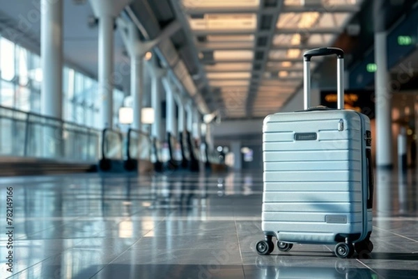 Fototapeta Travel Effortlessly with Advanced Luggage: Smart Features, Chic Designs, and Essential Security for the Modern Explorer.