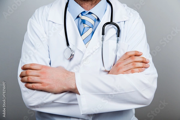 Fototapeta Arzt, Arme, verschrenken