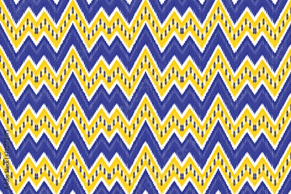 Obraz abstract color Ikat seamless pattern design