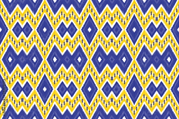 Obraz abstract color Ikat seamless pattern design