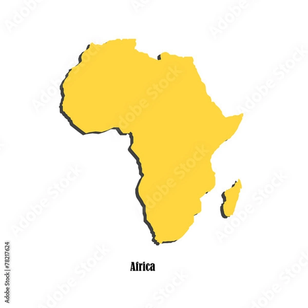 Obraz Map of Africa  for your design