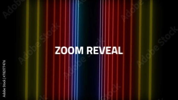 Obraz Multiline Zoom Title Reveal