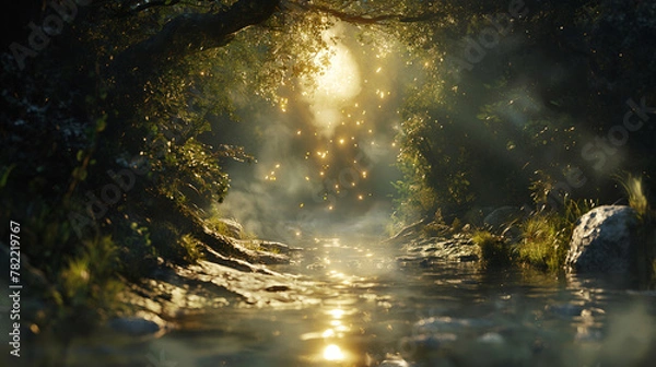 Obraz Light in the woods.