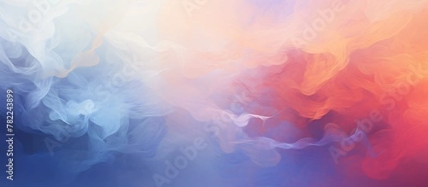Fototapeta Colorful swirling smoke cloud