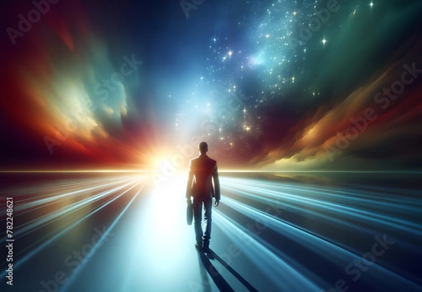 Fototapeta A promising future, concept