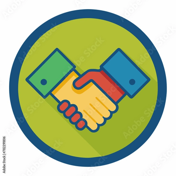 Fototapeta handshake icon