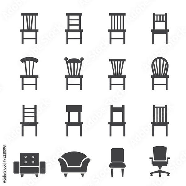 Obraz chair icon