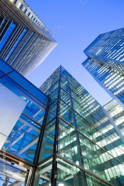 Obraz Windows of Skyscraper Business Office, budynek korporacyjny w Lon