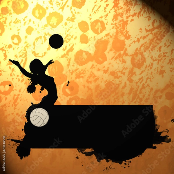 Fototapeta Volleyball background