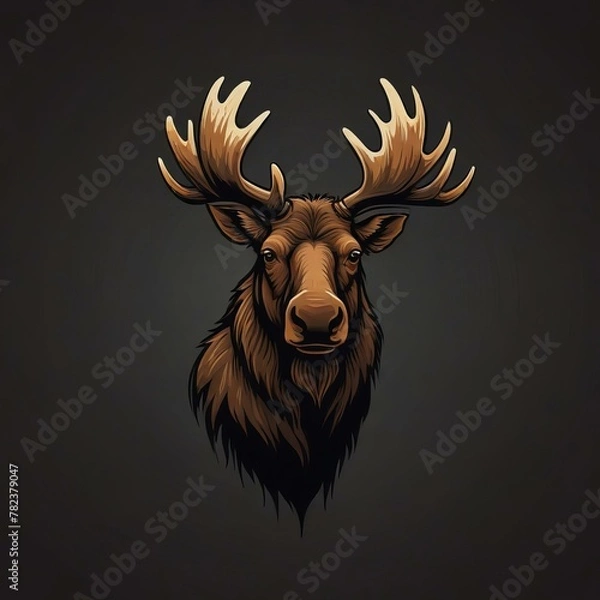 Obraz head isolated on white