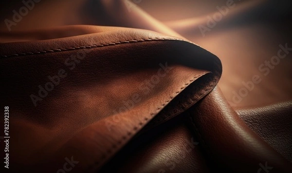 Obraz Ethereal Leather Texture Background Generative AI