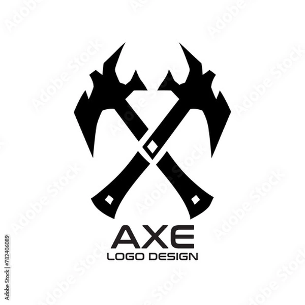 Fototapeta Axe Vector Logo Design
