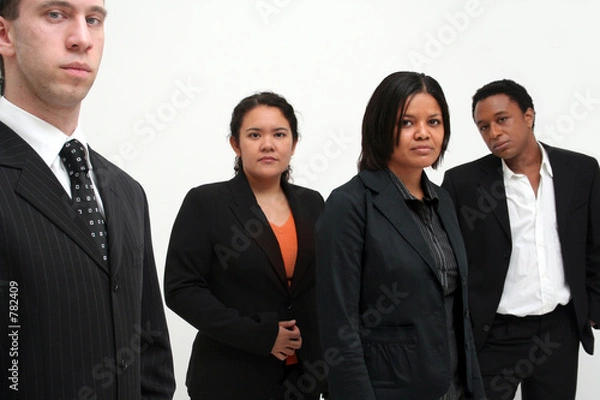 Obraz racially diverse business team 3