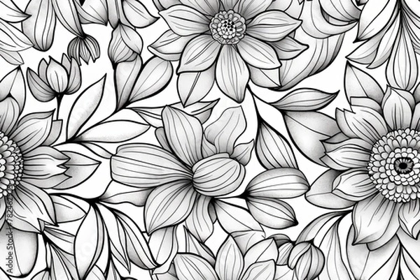 Fototapeta Floral pattern