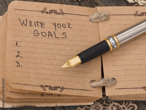 Obraz Set your goals, business concept