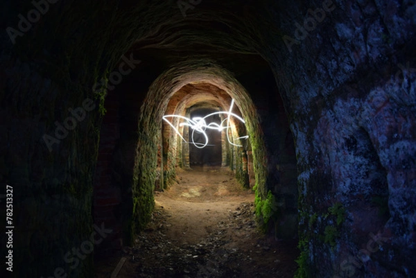 Fototapeta light in cave