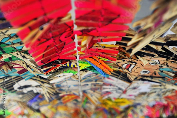 Obraz colored latches