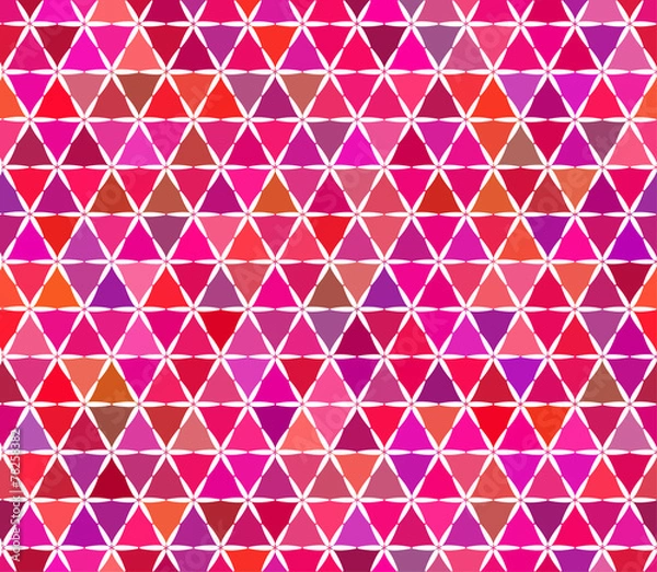 Fototapeta Vector seamless pattern in colorful stained glass